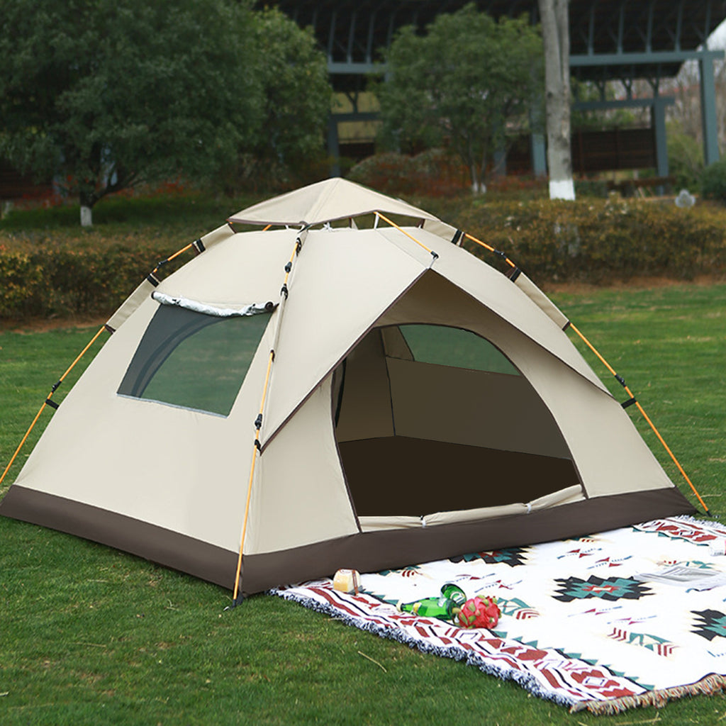 Automatic Outdoor Tent3-4Double2Single Person Household No-Assembly Children's Quick-Open Camping Shelter Sunproof Rainproof