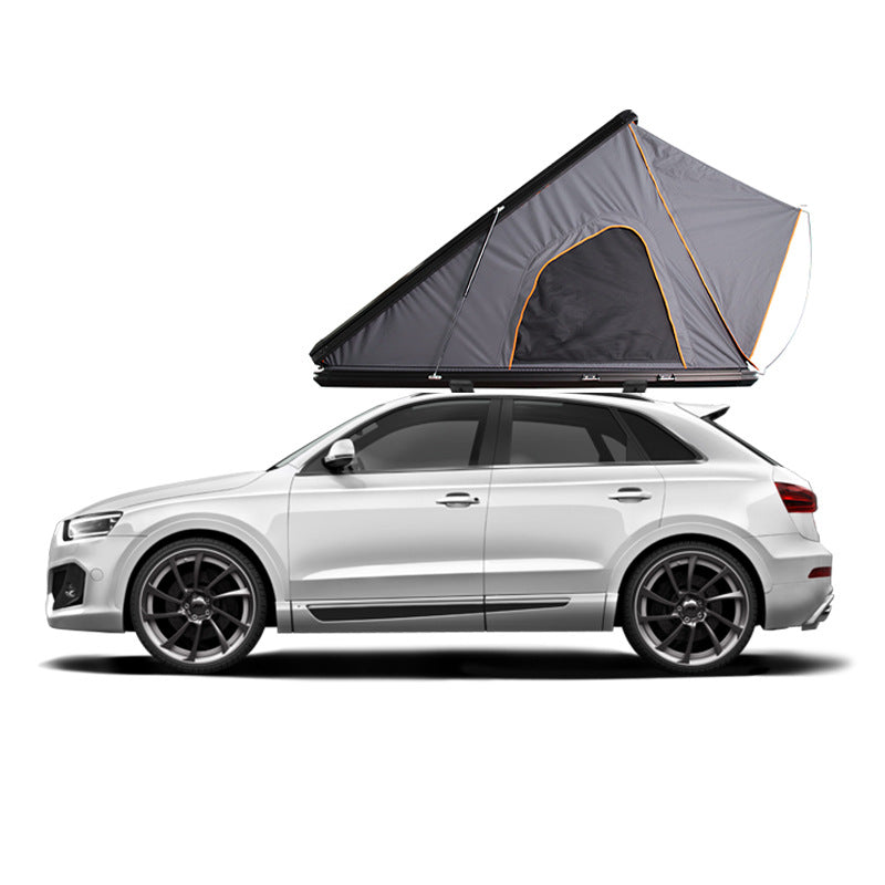 In Stock Car Roof Tent Hard Top Aluminum Alloy Triangle Thickened Rainproof Car Outdoor Camping Equipment Off-Road