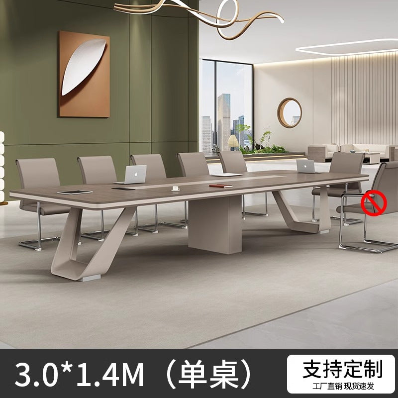 Conference Table Training Office Furniture Long Table Rectangular Table Office Large Simple Modern Meeting Table and Chair Set