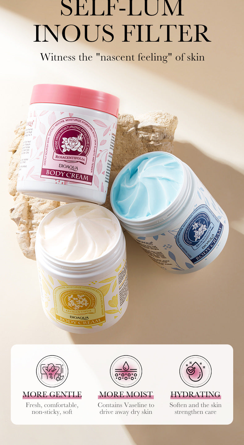 Floral Body Lotion BIOAOUA Rose Moisturizing Osmanthus Moisturizing Lotion Cross-Border Foreign Trade Wholesale
