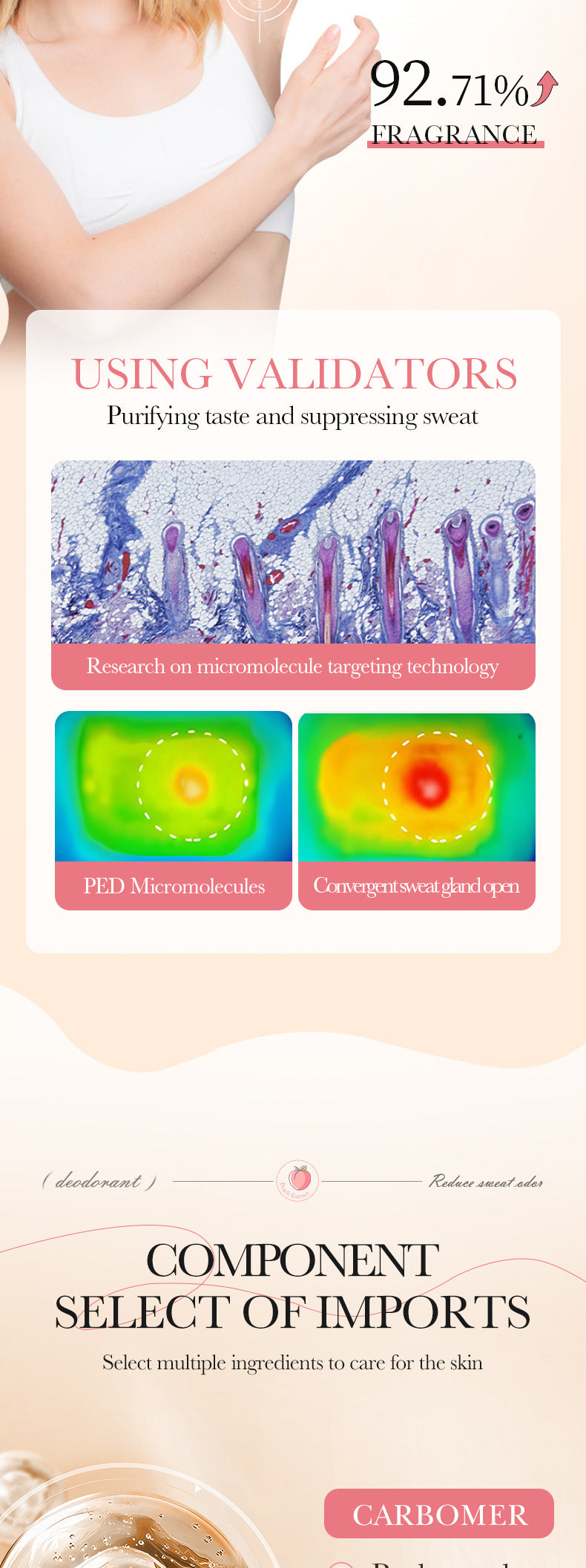 Full English Body Perfume Roll-On40mlSADOER Fragrant Refreshing Portable Roll-On  Wholesale