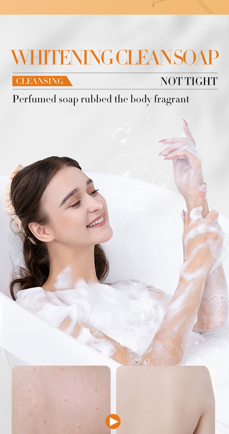 All English Vitamins C Soap SADOER Clean Bath Cleansing Essential Oil Handmade Soap  Foreign Trade Wholesale