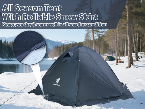 Jituo New Lightweight Tent Outdoor Camping Gear Hiking Aluminum Pole Mountaineering Tent Rainproof Camping Equipment