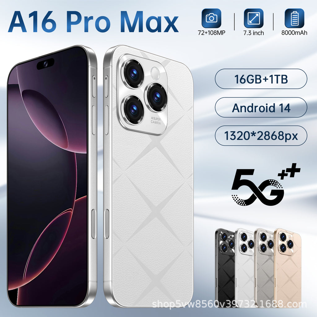 Hot selling product A16 ProMax Android Smartphone16+1T Factory Direct Sales Mobile Phones