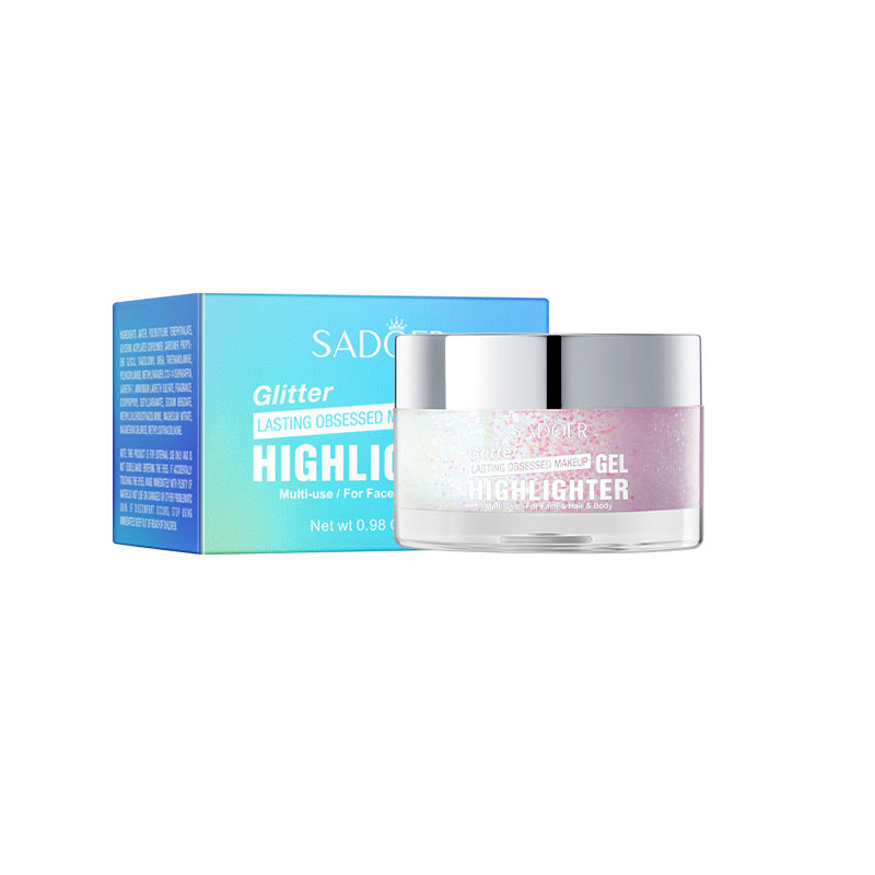 Colorful Highlight Gel SADOER Increase Facial Highlight Makeup Gel Cross-Border Wholesale