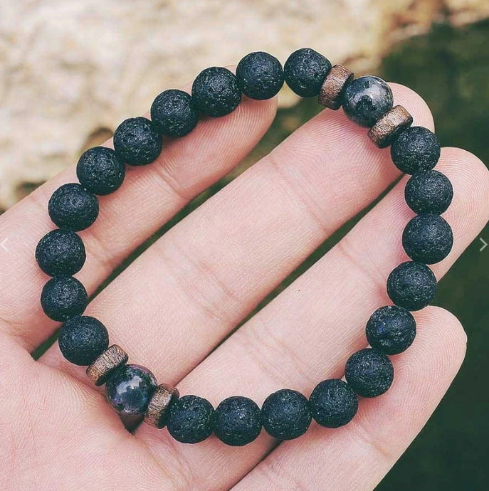 Tiger Eye Stone Double Row Bracelet Natural Stone Beaded Lucky Tree Pendant Bracelet Woven Double Layer Beaded Crystal Bracelet