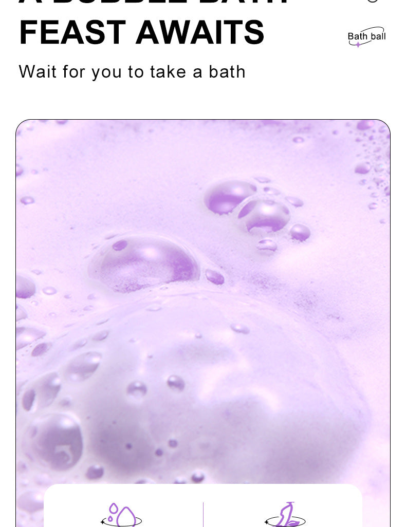 Full English Dried Flower Explosive Bath Salt Ball100gSADOER Clean Fragrance Bath Ball  Wholesale