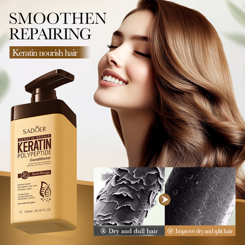 Keratin Peptide Conditioner SADOER Smooth Nourishing Hair Conditioner Cross-Border Wholesale