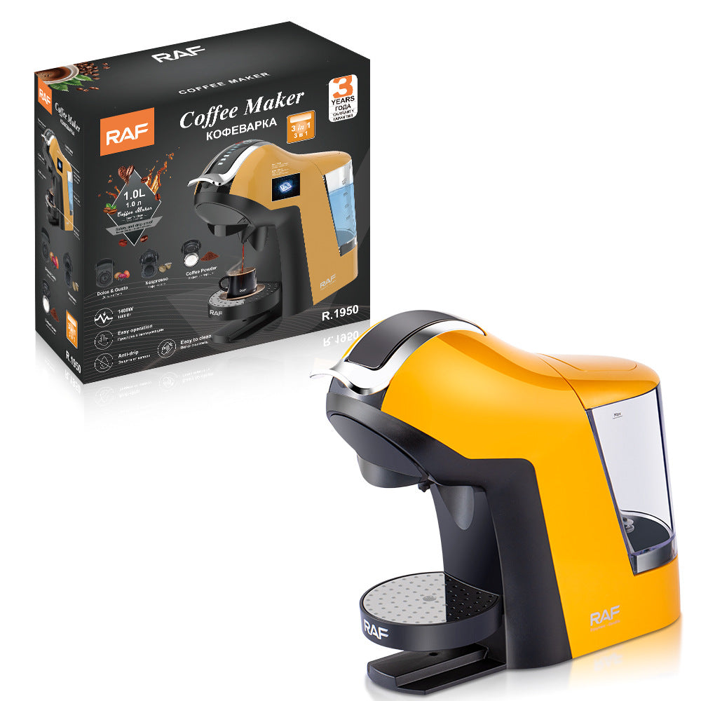 RAF European Standard Bar Coffee Machine Small Portable Anti-Drip Simple Italian Capsule Coffee Machine R1950