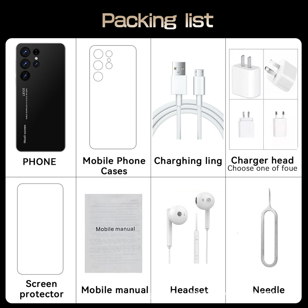 2025New Product S23Ultra+Hot-Selling Mobile Phone4+64G In-stock inventory7.3High Definition Large Screen Wholesale