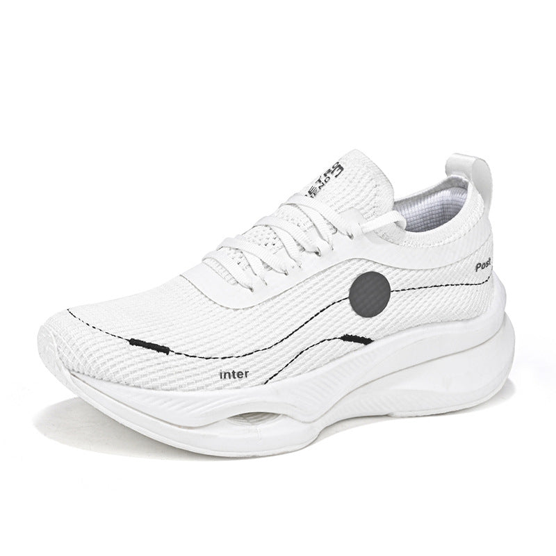 Summer Fly Electric Rebound Shock Absorption Running Shoes Men's Shoes Fly Weave Breathable Comfortable Physical Exam Training Marathon Sports Shoes