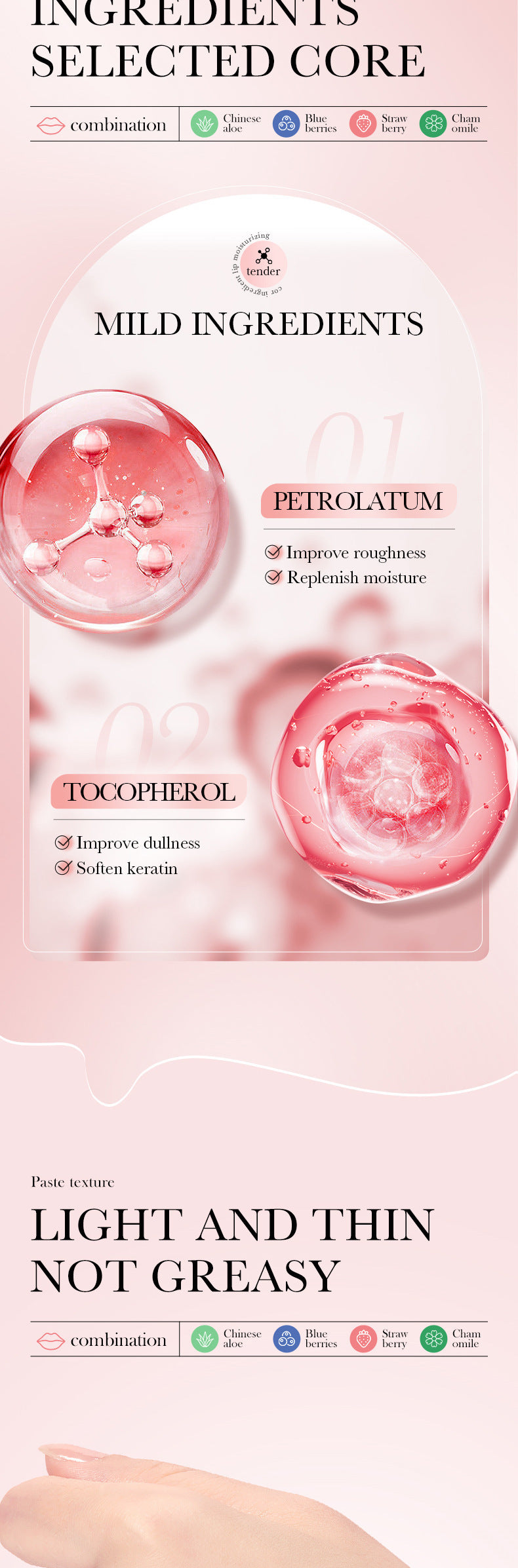 Full English Lip Balm SADOER Honey Hydrating Avocado Anti-Dry Crack Peach Lip Mask  Wholesale