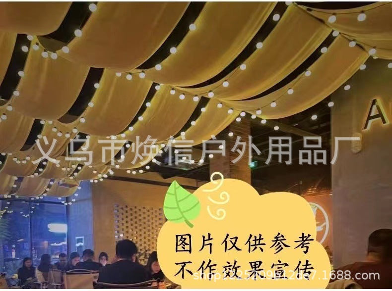 Indoor Camping Style Canopy Internet Celebrity Bar Cafe Atmosphere Decoration Fabric Long Strip Background Cloth Outdoor