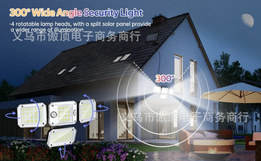 Solar Light Outdoor Garden Light Human Body Sensing Split Street Light Waterproof Wall Garden Garage Lighting Wall Light