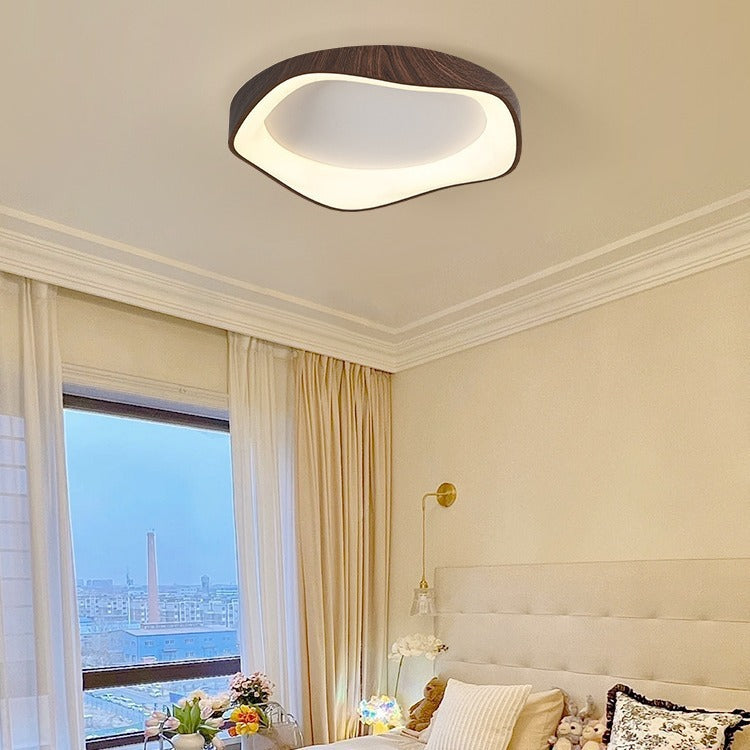 Modern Minimalist Nordic Light Luxury Bedroom Lamp Japanese Style Solid Wood Room Lamp Wabi-Sabi Style High-End Personality Ceiling Lamp