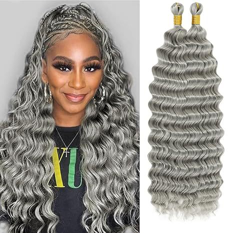 Cross-Border Deep Wave DEEP Crochet Hair Extensions Synthetic Hair Crochet Wig Unisex European and American Style Wig