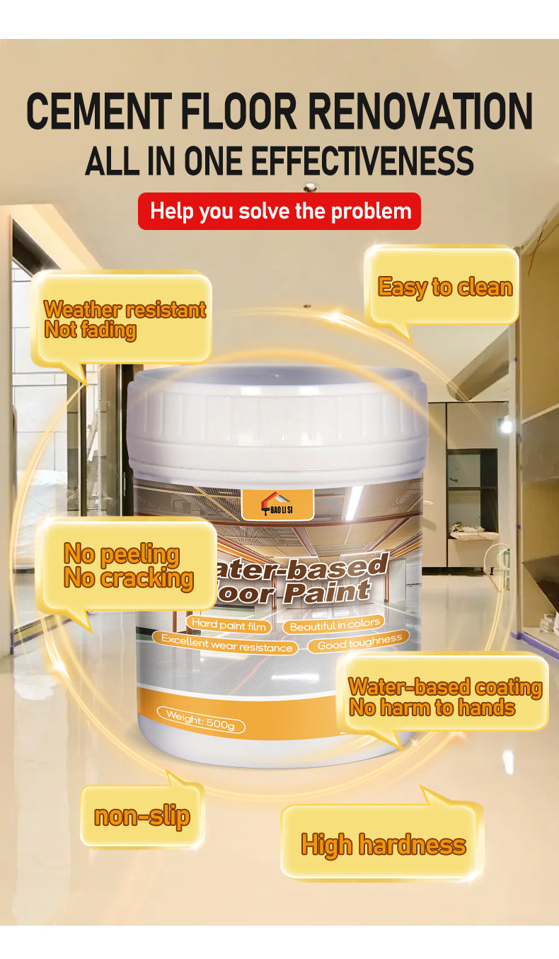 Colorful Three-in-One Floor Paint Parking lot basement warehouse factory floor coating self-leveling anti-slip