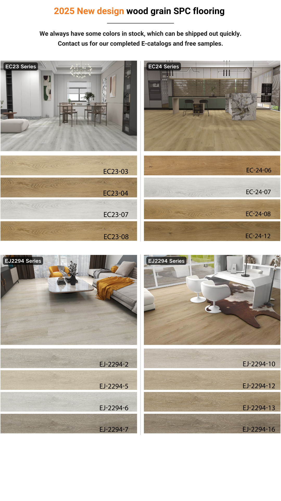 Spc 4.0mm Floor Wood Tiles Plastic Flooring