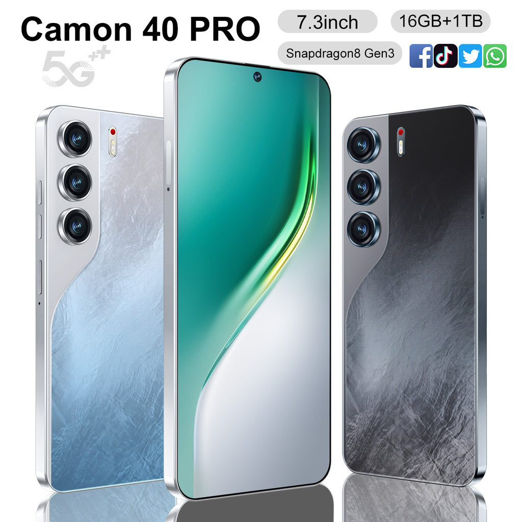 Hot-selling Popular Phone Camon40 Pro Android Phone7.3Large Screen8+256G Smartphones can replace