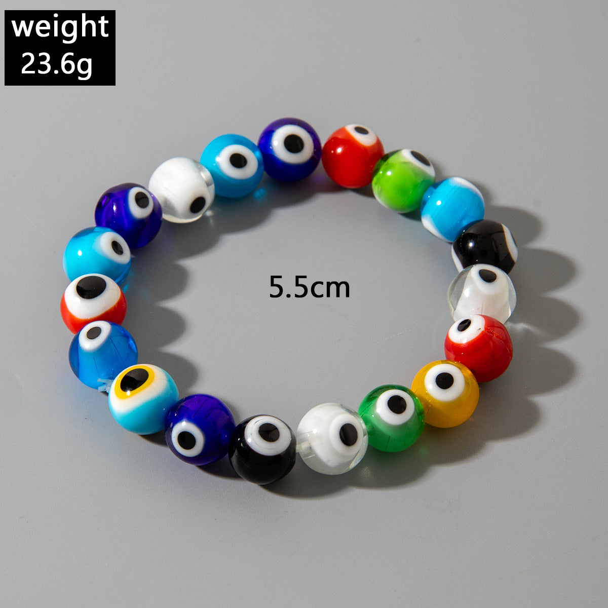 European and American Ornament Bohemian Devil's Eye Beaded Bracelet  Fashionable and Unique Eye Elastic Bracelet Wholesale