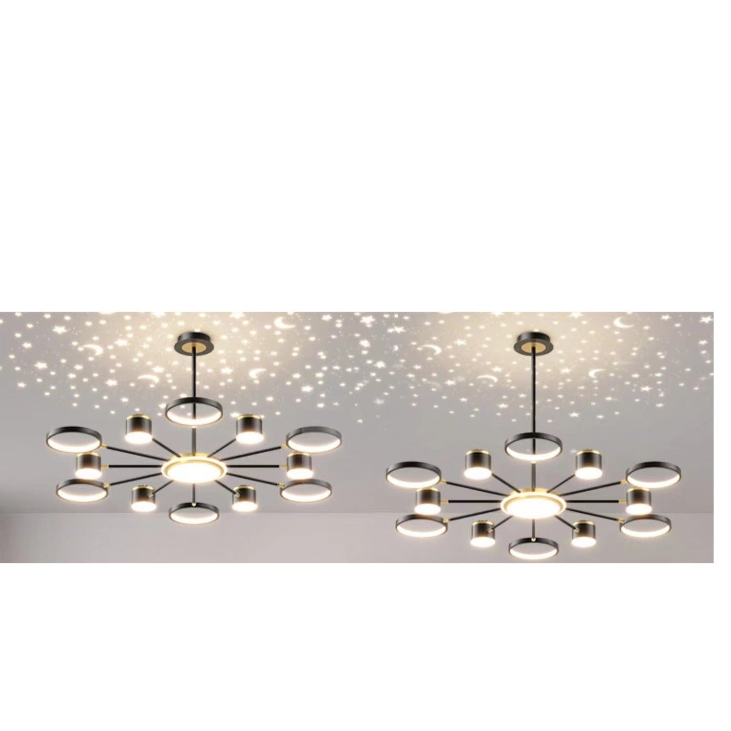 2025Modern Minimalist New Pendant Light Living Room Light Internet Celebrity Light Luxury Nordic Bedroom Hall Starry Sky Lighting Set