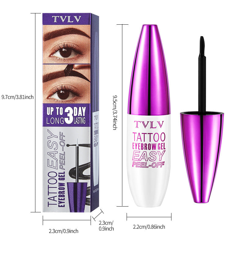 AliExpress Peel-off Eyebrow Cream Film-forming Peel-off Type Long-lasting Waterproof Sweat-proof Eyebrow Cream Packaging Makeup