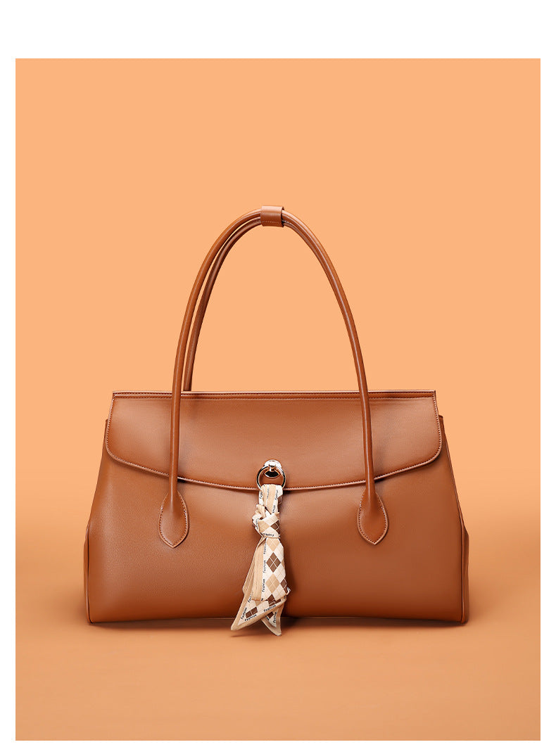 European and American New Fashion Simple Large Capacity Hand Carrying Boston Bag Women's Travel Bag Fashion All-Match Shoulder Underarm Bag