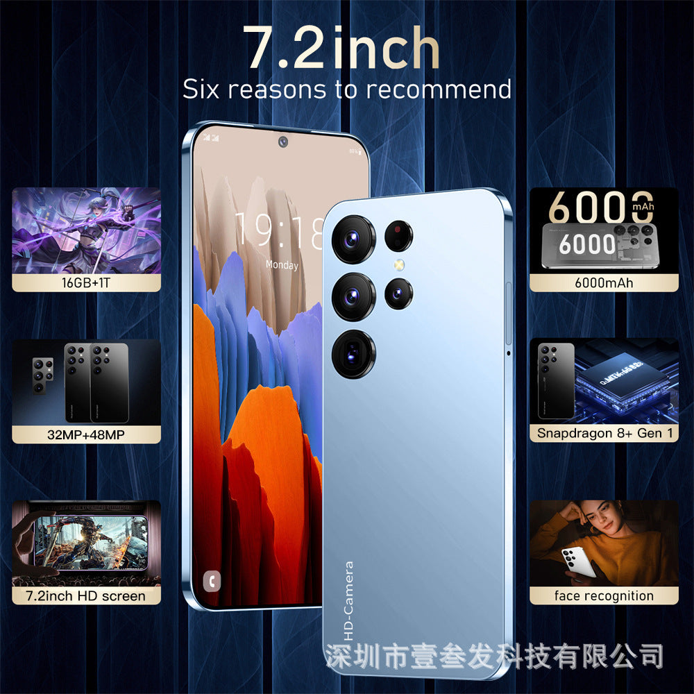 S23 Ultra Popular(3+64G) 7.3Inch4G All-in-One New Smartphone Factory