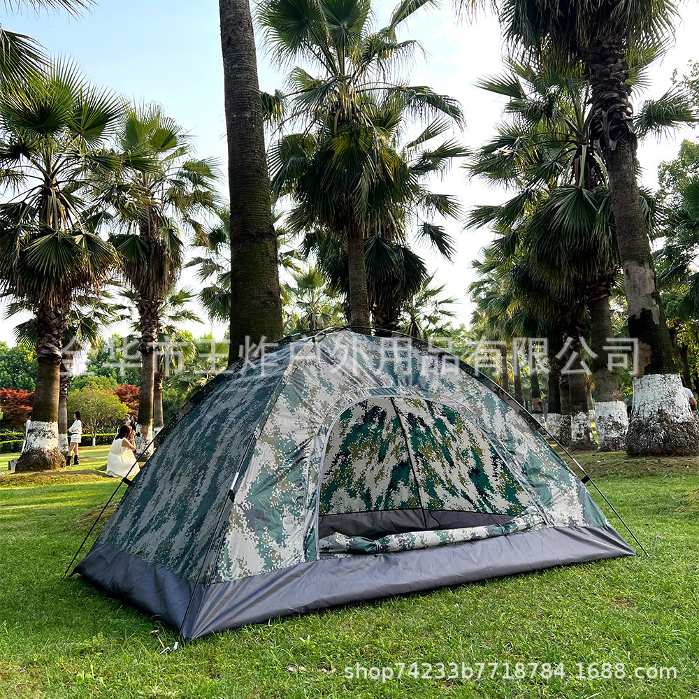 Camouflage Tent Outdoor Camping Training Camping Setup Tent2People Tent Leisure Equipment Export