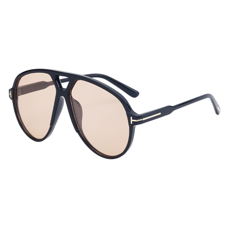 European and American Fashion Large Frame Sunglasses Sun Protection Sunglasses Men's Trendy Toad Glasses High-end Glasses sunglasses