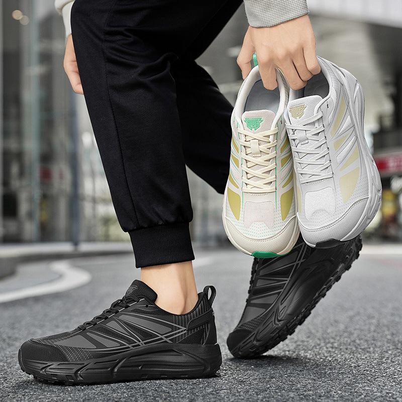 Autumn New Soft Sole Ultra-light Running Shoes Non-slip Wear-resistant Sports Wide Toe Casual Shoes Fashionable Sports Comfortable Trendy Shoes