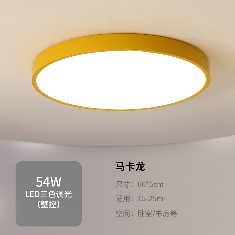 led Ceiling Light Round Bedroom Room Light Nordic Macaron Home Dining Room Study Hallway Balcony Lighting