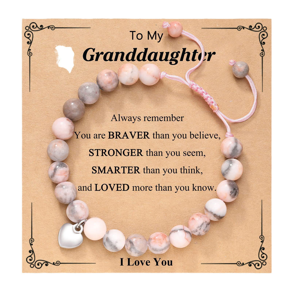 Single Circle Bead Heart Bracelet Triple Protection Magnetic Adjustable Handmade Woven Bracelet Graduation Season Gift Bracelet