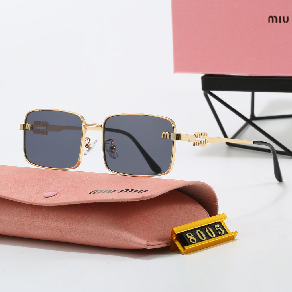 New Sunglasses High Fashion Sunglasses Metal Men and Women Trendy Sunglasses Outdoor Driving UV8050