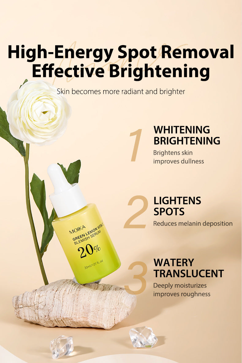 In Stock Full Green Lemon Vitamin VC Essence Niacinamide Facial Essence Export Wholesale