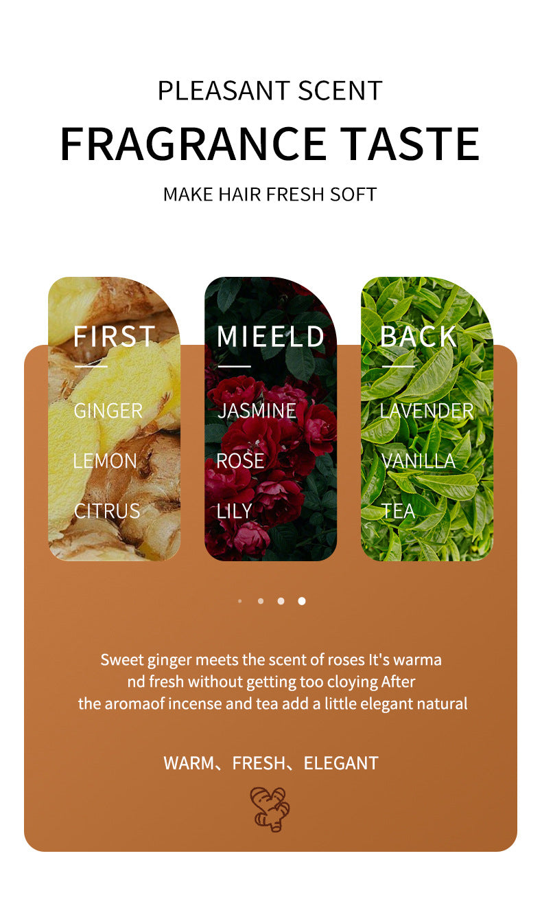 Ginger Hair Mask SADOER Improve Frizz, Soften and Smooth, Portable Strip Pack, Cross-Border Foreign Trade Wholesale