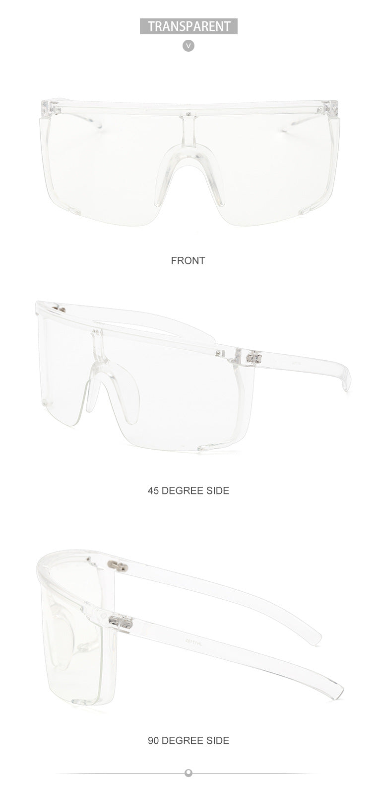 Colorful Cycling Sports Sunglasses for Men17183One-piece Windproof Frame Sunglasses for Men Trendy Sun Protection Glasses