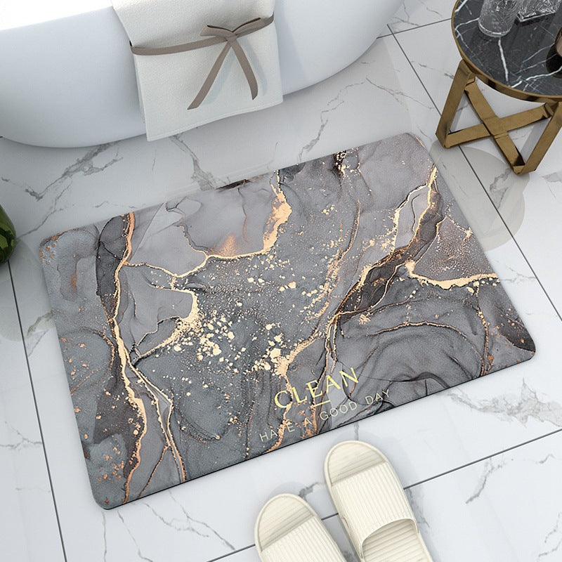 Geometric Abstract Entryway Non-Slip Mat Home Bathroom Doorway Water Absorption Soft Mat Easy to Clean Tech Cloth Entrance Mat