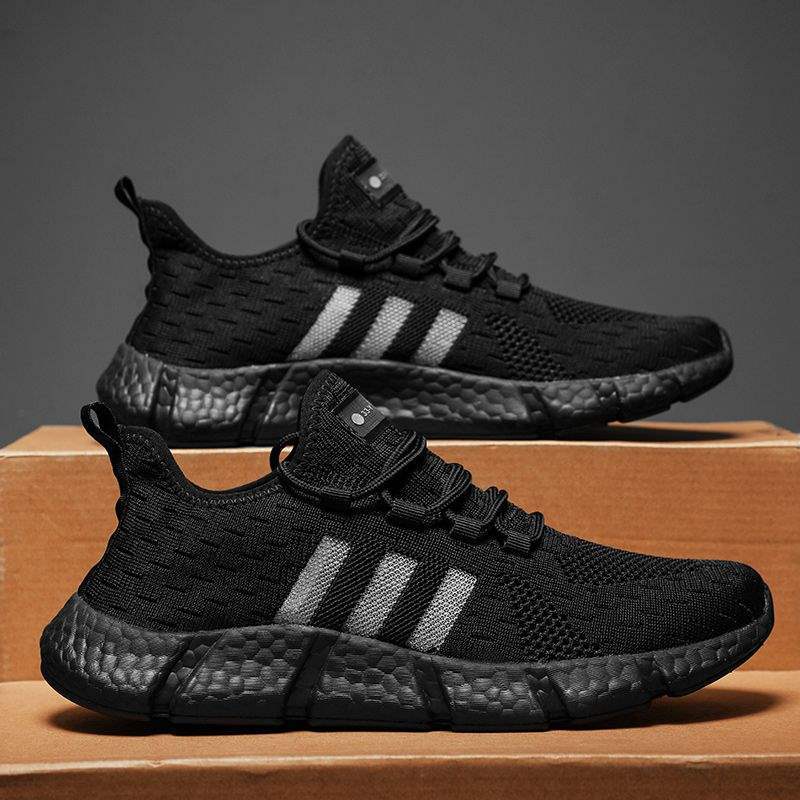 Spring New Anti-Odor Ultra Soft Real Popcorn Cushioning Breathable Shock-Absorbing Casual Running Sports Trendy Shoes for Men