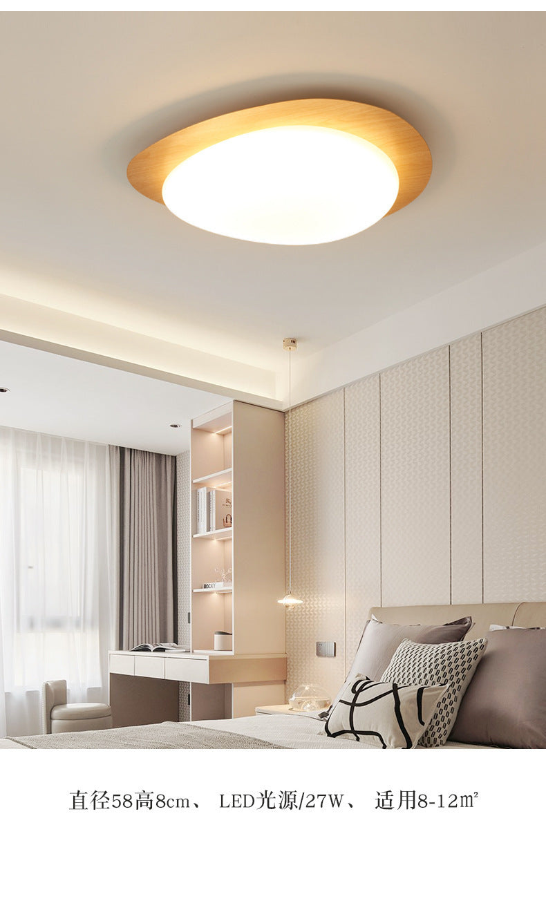 French Vintage Style Bedroom Ceiling Light Modern Simple Walnut Living Room Light Iron Art Water Transfer Printing Study Light Wholesale