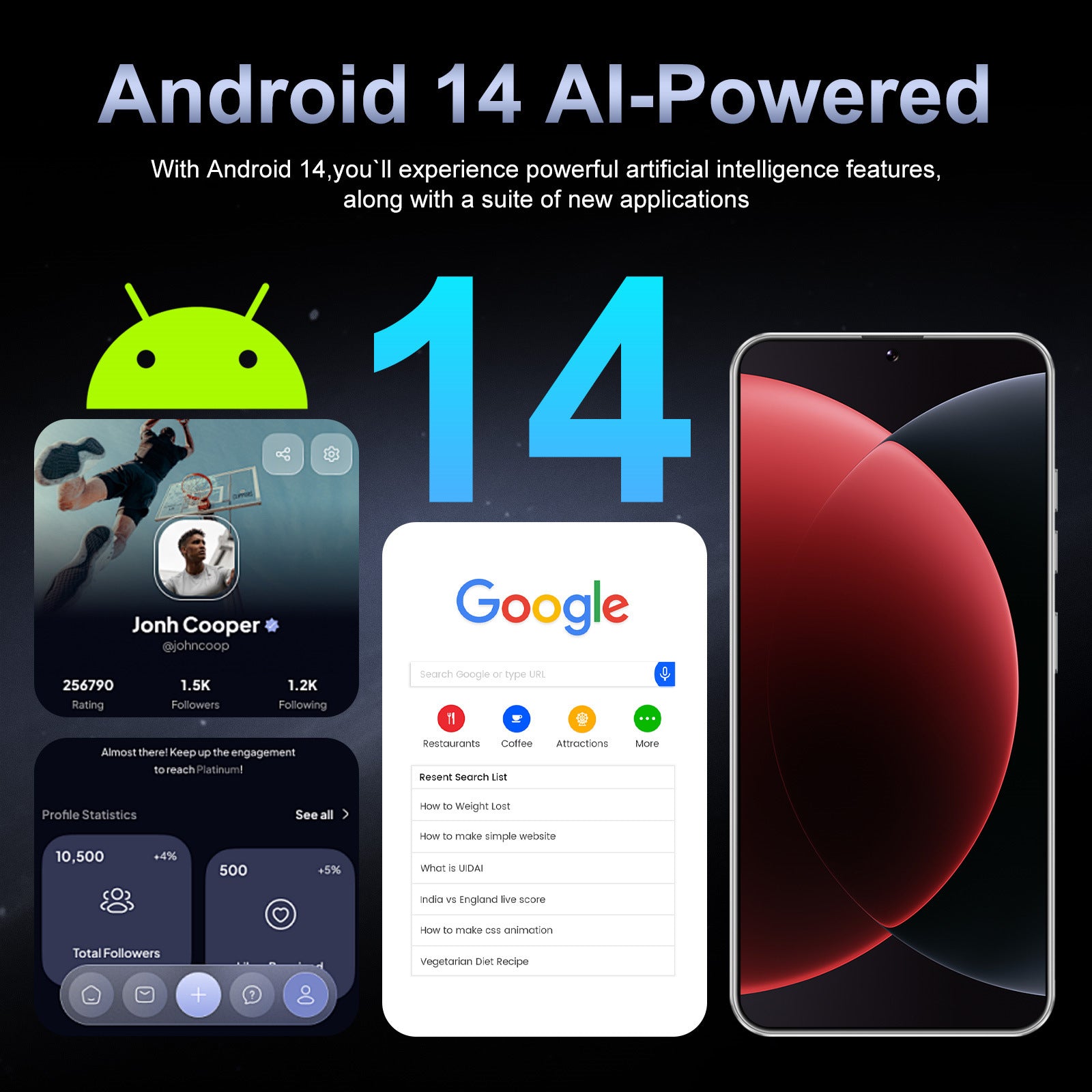M15 Ultra Mobile Phone7.3Inch Large Screen16+1TB Memory Global All-in-One Machine Directly Shipped from Factory