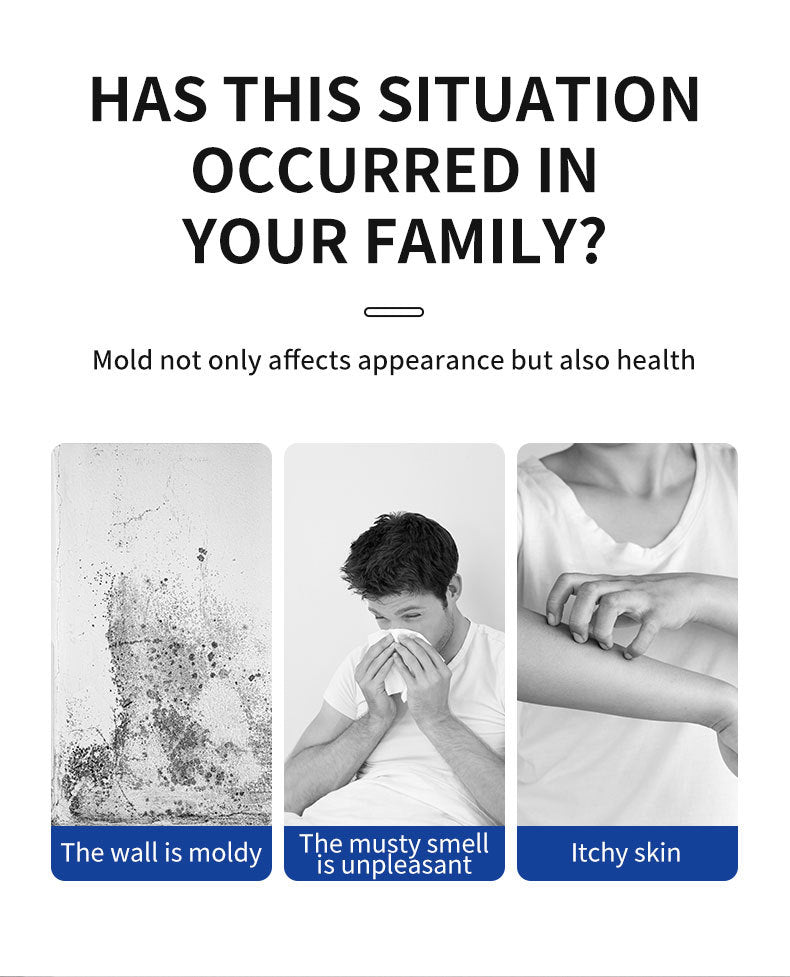 Mildew Remover for Walls, Household White Wall Tile Grout Mildew Remover Spray, Wall Mold Spot Cleaner