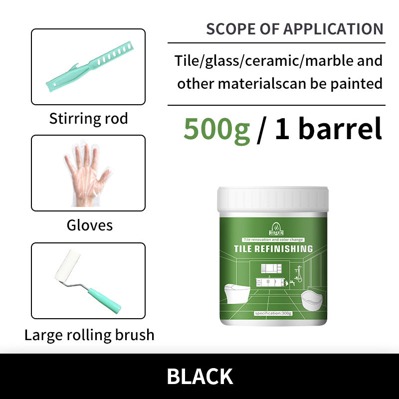 Xiyin Water-Based Tile Paint Bathroom Floor Tile Renovation Paint Special Paint Wear-Resistant Glass Color-Changing Paint Tile Paint