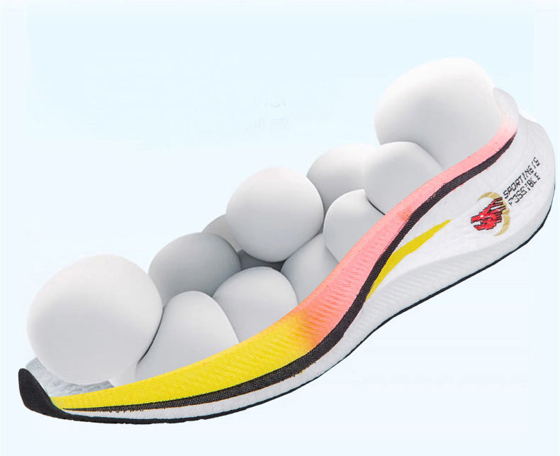 Red Rabbit7pro Breathable Mesh Popcorn Carbon Plate Running Shoes Men and Women Students Sports Sneakers Casual Jogging Shoes