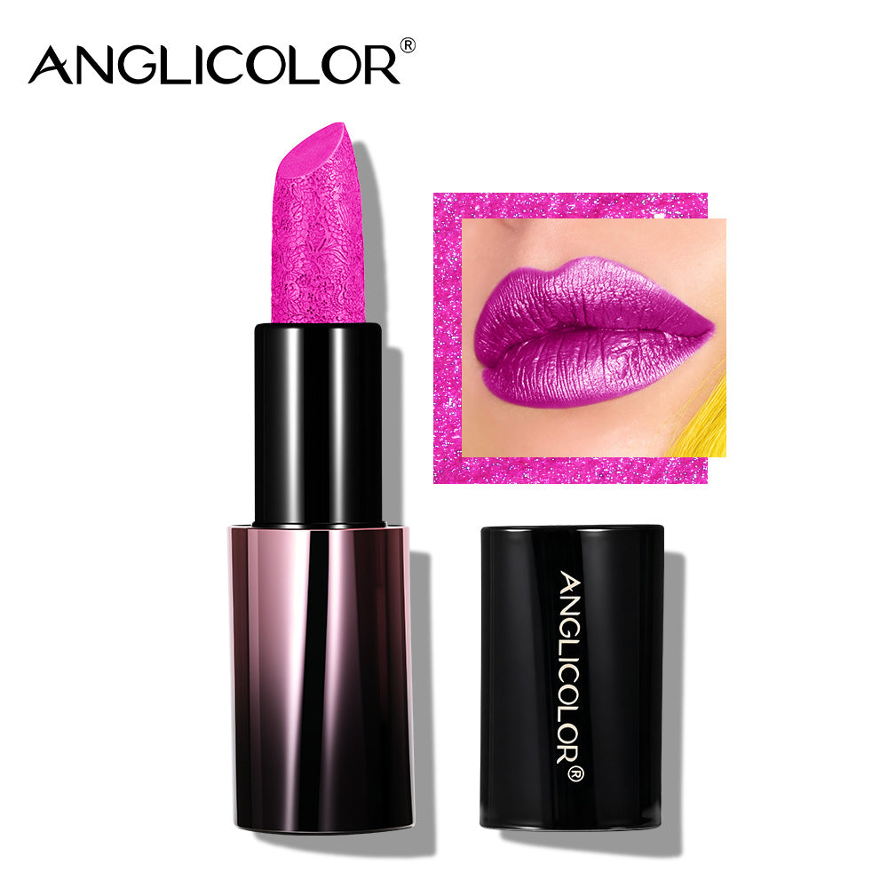 Hot-selling Magnetic Metal Pearl Lipstick Moisturizing Waterproof Non-stick Cup Long-lasting Colorfast Makeup Lipstick