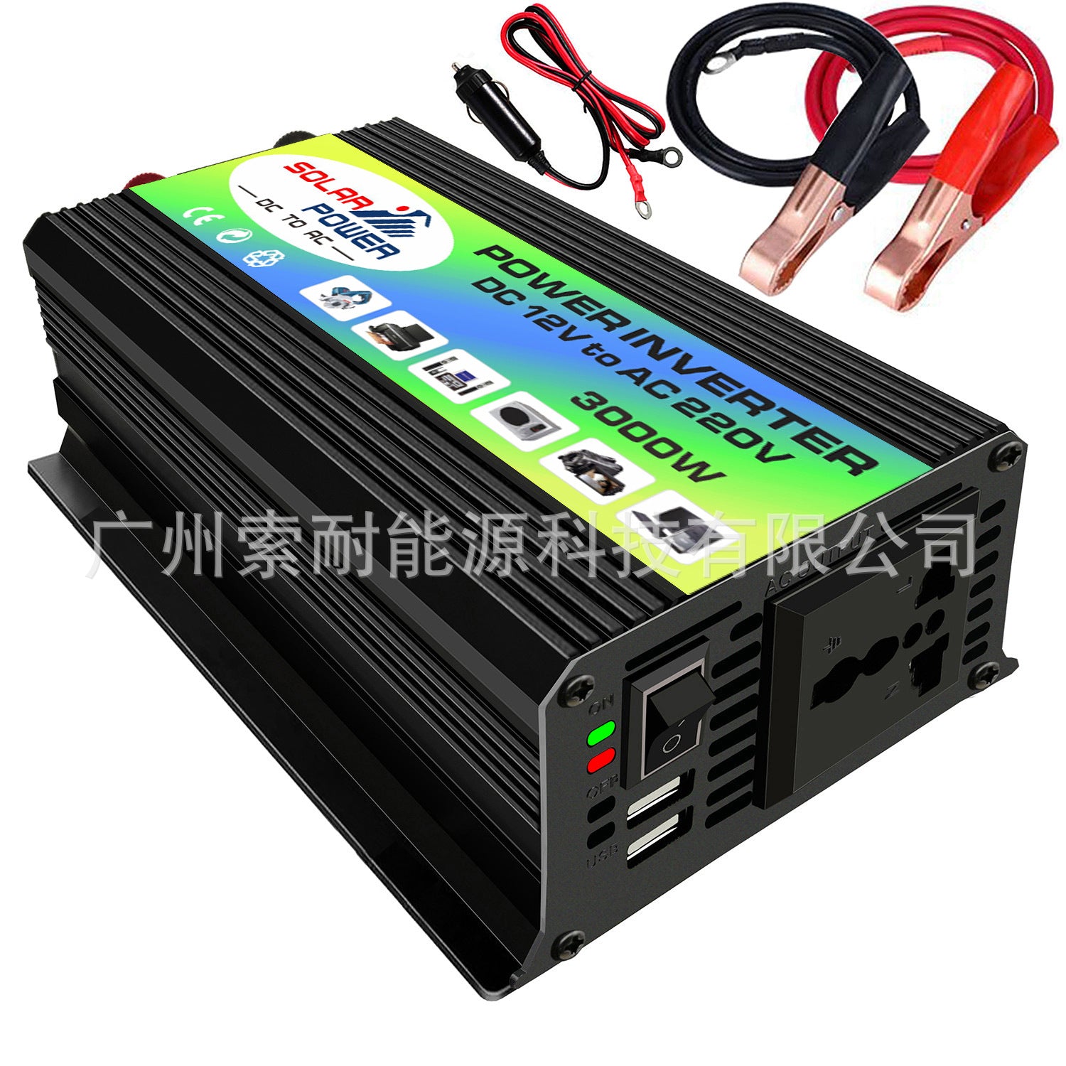 Tang Dynasty Car Inverter300W 12V Turn220V 110V Double USB Mouth car power inverte