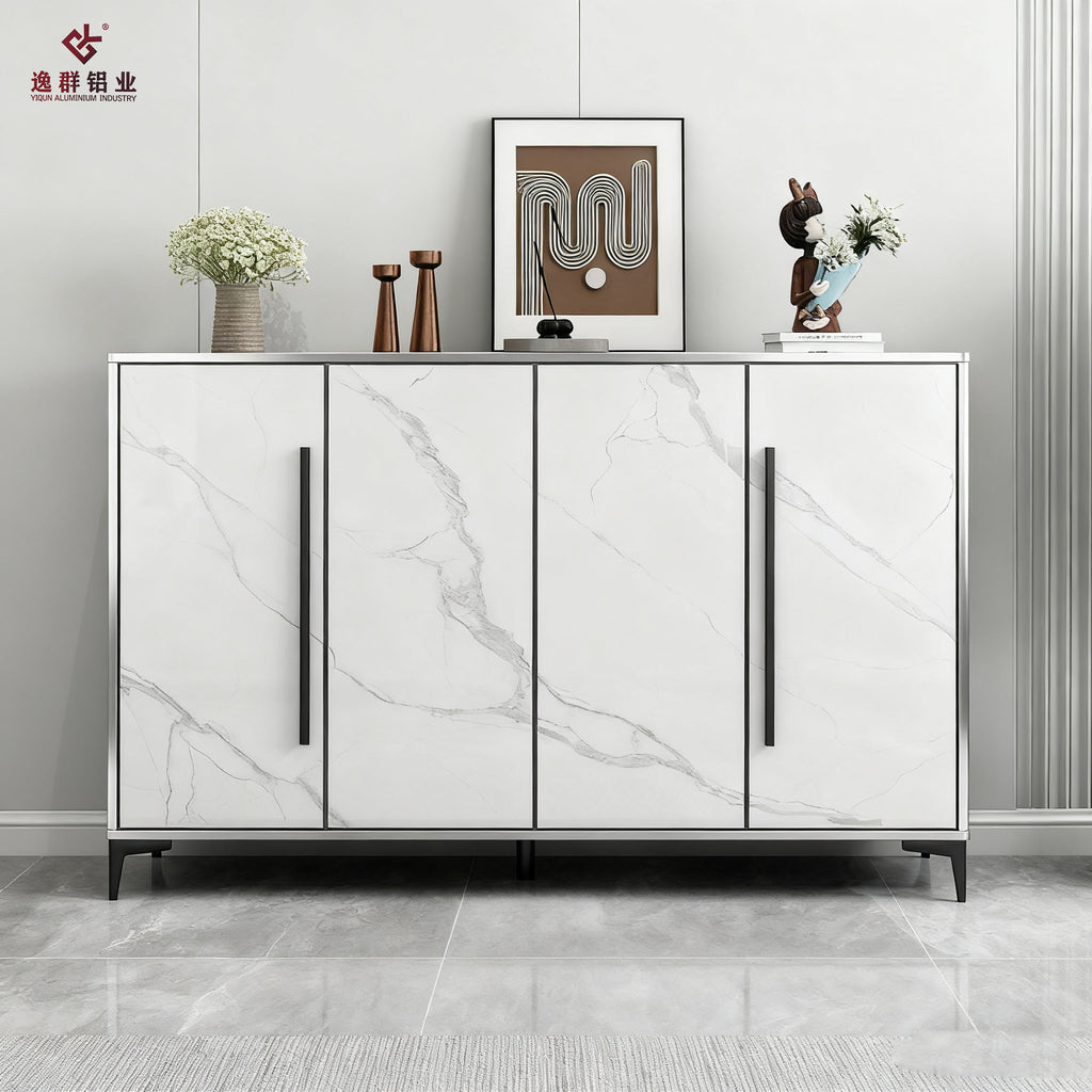 Honeycomb Aluminum Alloy Sunproof Waterproof Outdoor Household Entrance Balcony Storage Shoe Cabinet Integrated Cabinet Whole House Customization