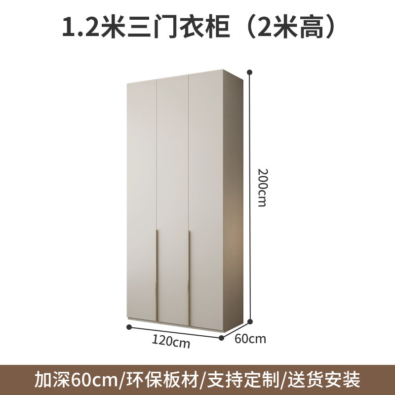 Wardrobe Solid Wood Hanging Area Multi-Bedroom Home Eco-Board Children's Room Corner Computer Desk Desk Cabinet Integrated Wardrobe