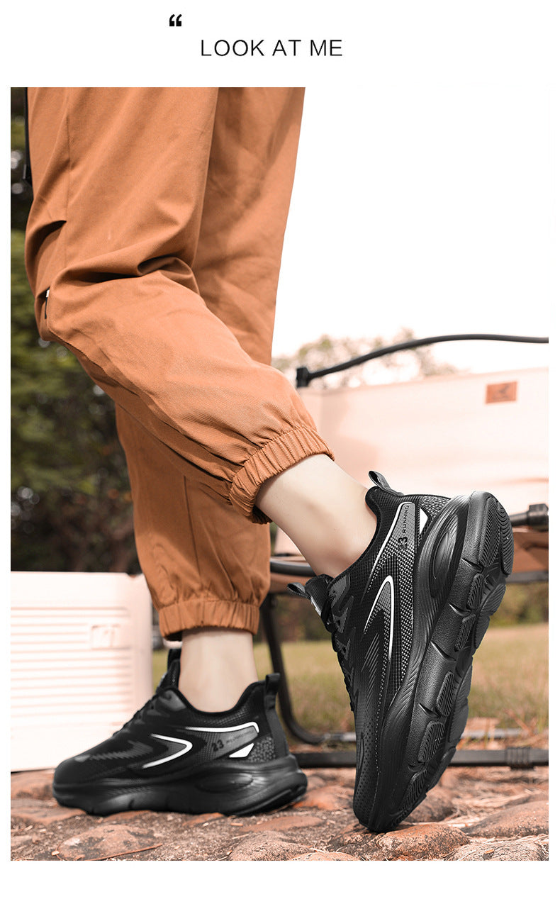Large Size Leather Surface Fleece-Lined Thickened Warm Casual Sports Shoes Waterproof Non-Slip Cotton Shoes Real Explosive Carbon Plate Running Shoes