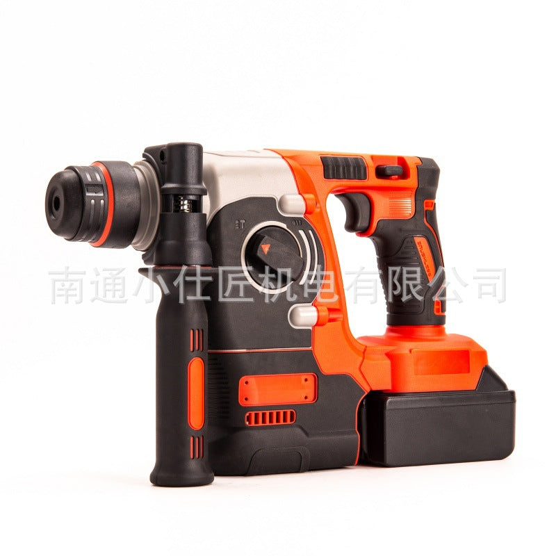 Rechargeable Rotary Hammer Cordless Concrete Drilling Brushless Lithium Battery Heavy-Duty Variable Speed Electric Hammer Electric Pickaxe